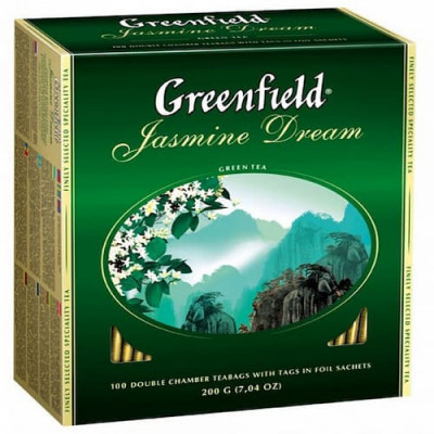 Чай Greenfield Jasmine Dream 100 пакетиков Чай Greenfield Jasmine Dream 100 пакетиков