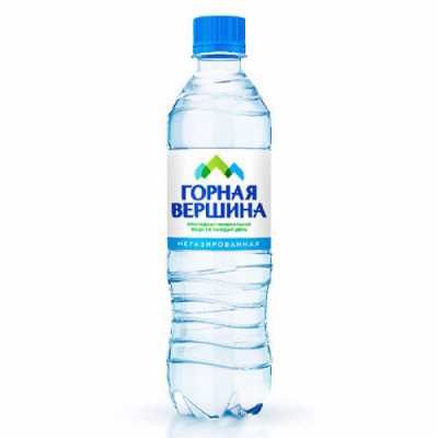 Вода Горная вершина, 0,5 литра, без газа