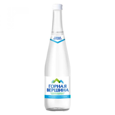 Вода Горная вершина 0,5л стекло, без газа