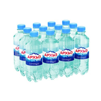 Вода Архыз 0,33 л. газированная 12 бутылок