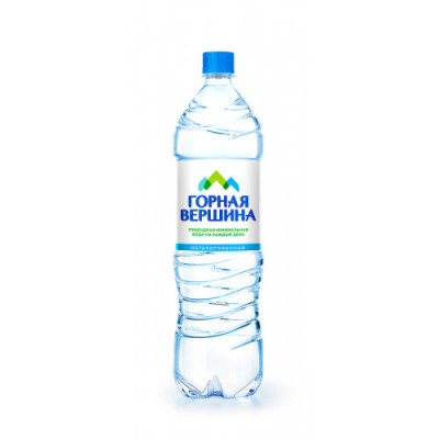 Вода Горная вершина, 1,5 литра, без газа